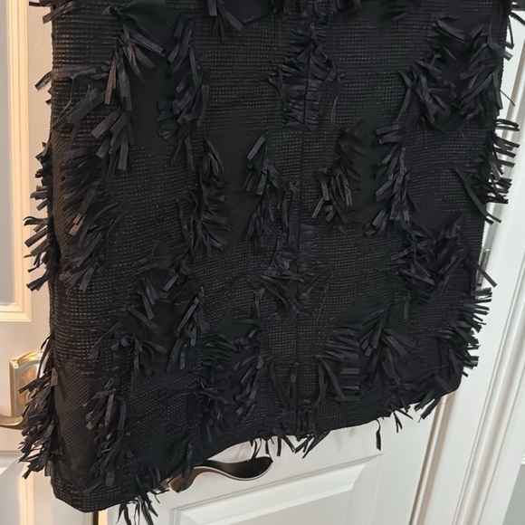 Hunter Bell Fringe Black Party Dress - Picture 7 of 9